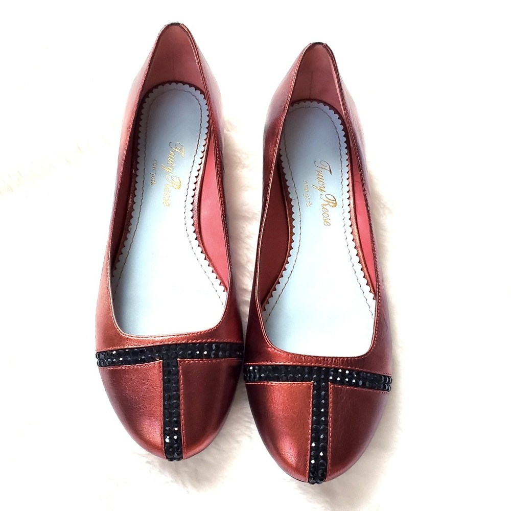 Tracy Reese Metallic Flats